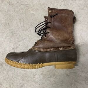 L.L. Bean Men's Brown 10” Shearling-lined Boots